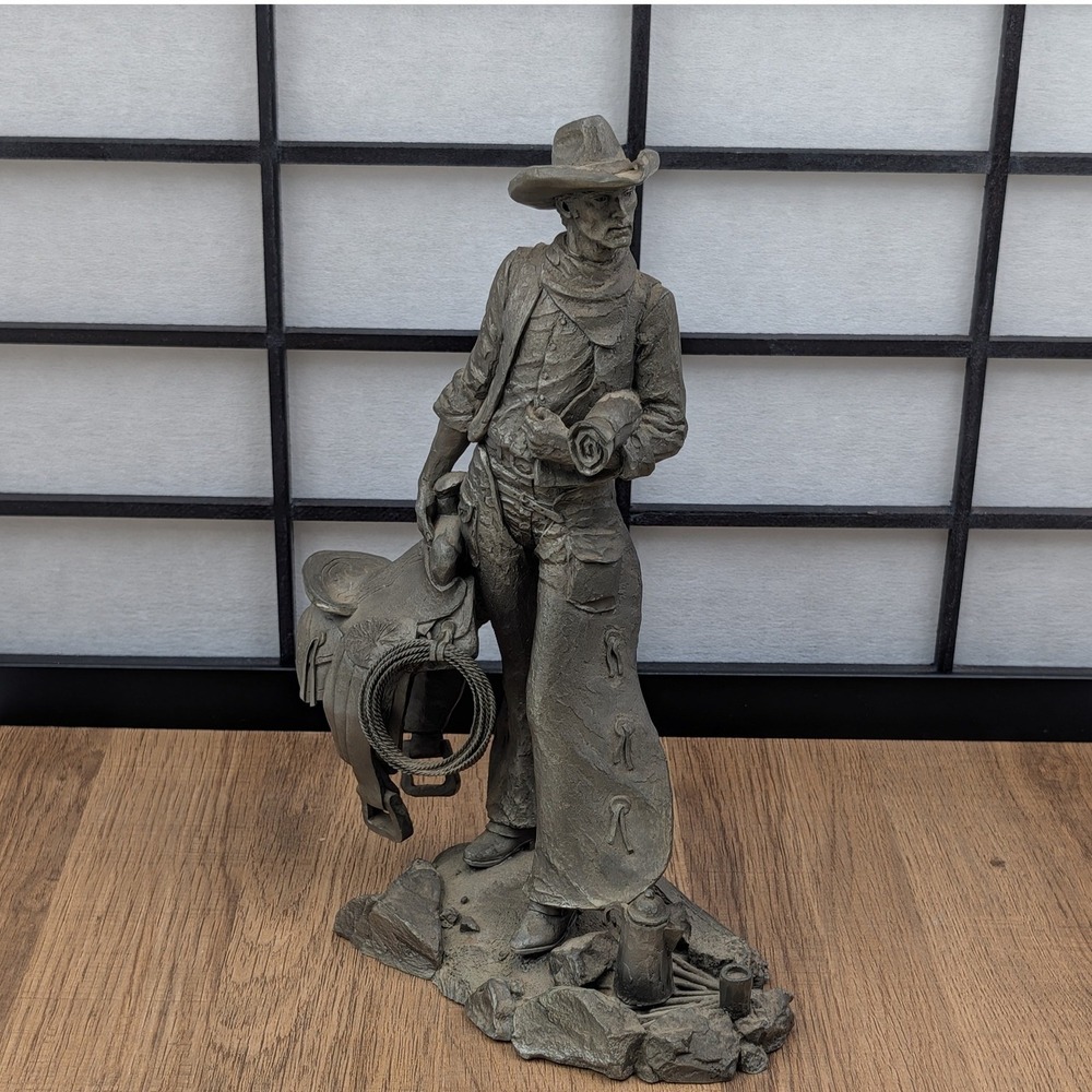 Jim Porter The Wrangler Pewter Sculpture Western Heritage Museum 1979 Ltd Ed 852